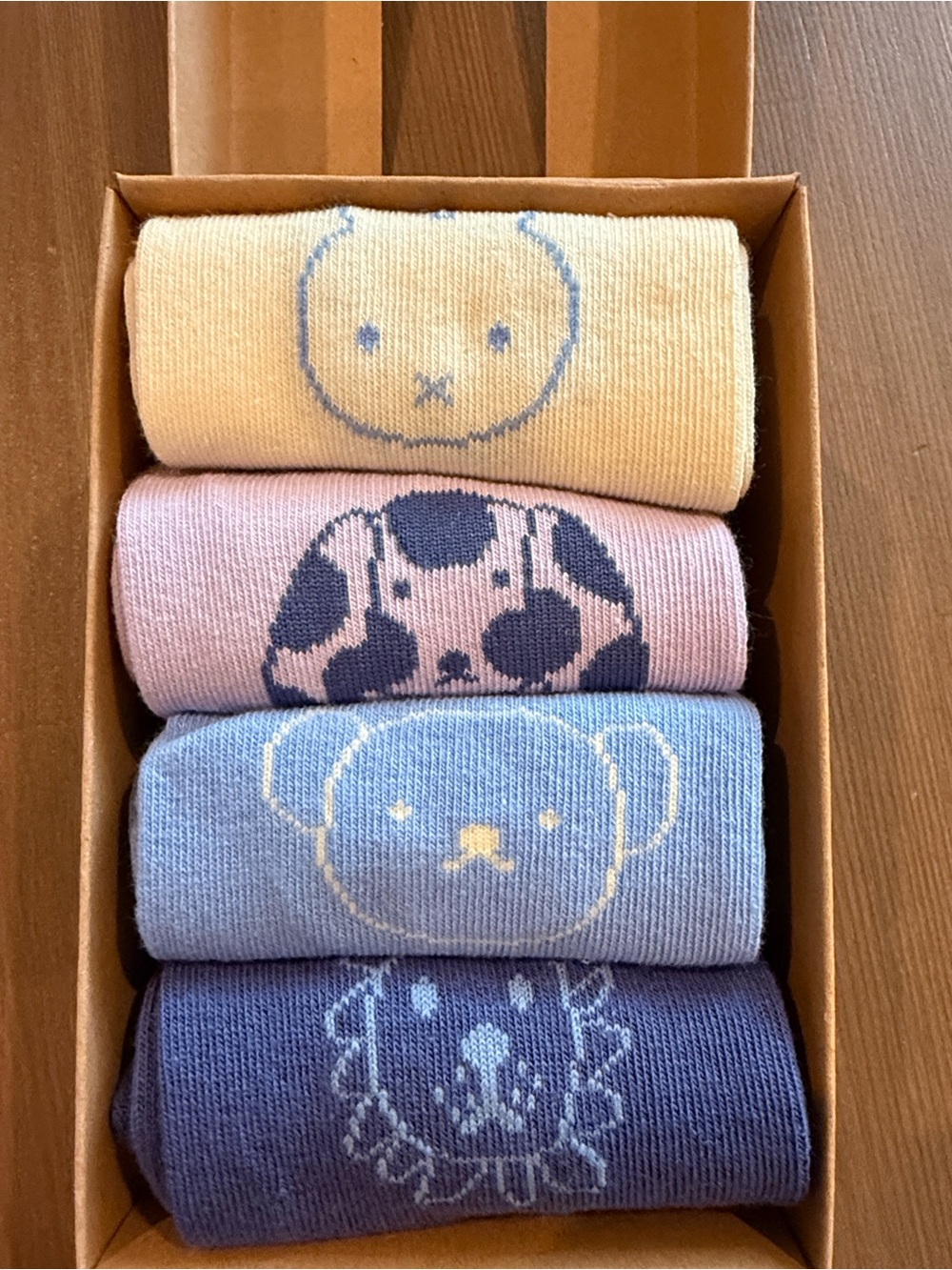 NWT - Miffy 4-Pack Casual Socks in Cream, Light Blue, Pink and Purple